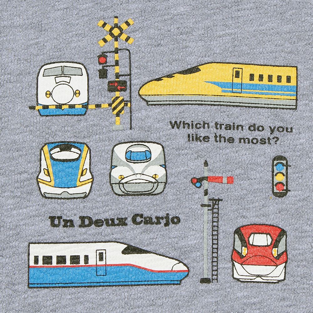 Children's clothing Boys Cotton 100 % Ride Series Print Train T -shirt Hoshin Glay (92) Design Point 1