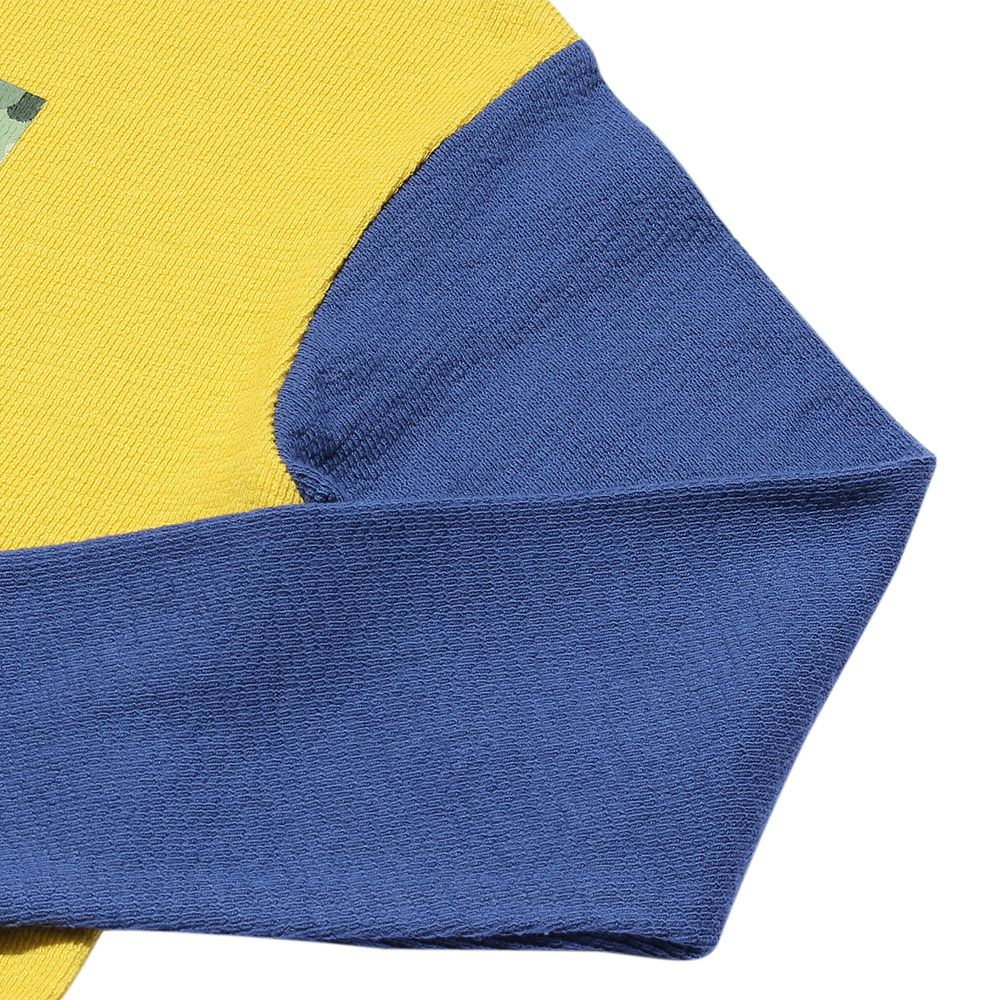 100 % cotton camouflage pattern dinosaur motif animal print T -shirt Yellow Design point 2
