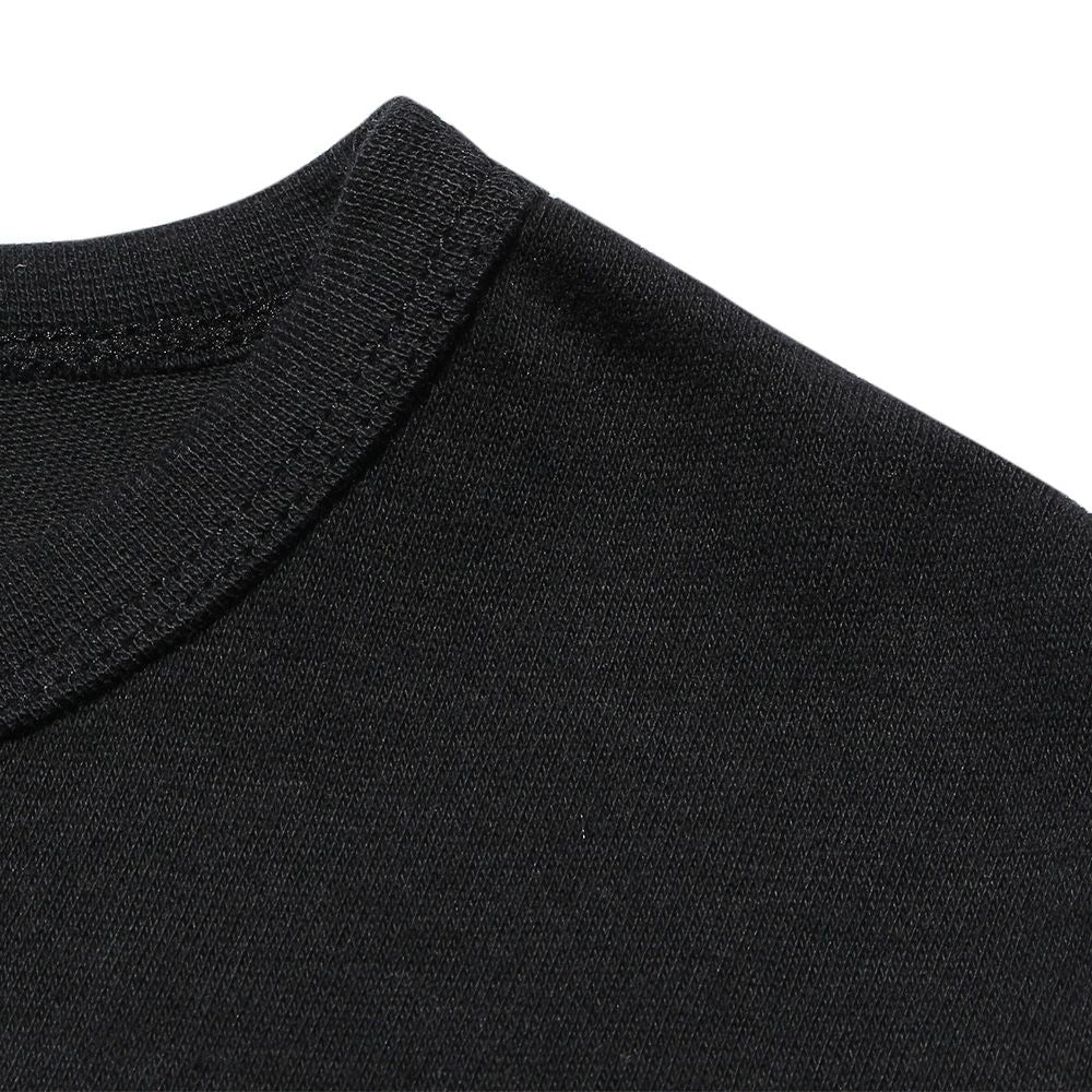 100 % cotton logo & pocket mammothif T -shirt Black Design point 2
