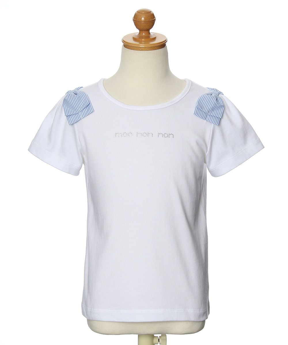 100 % cotton logo T-shirt with shoulder ribbons Off White torso
