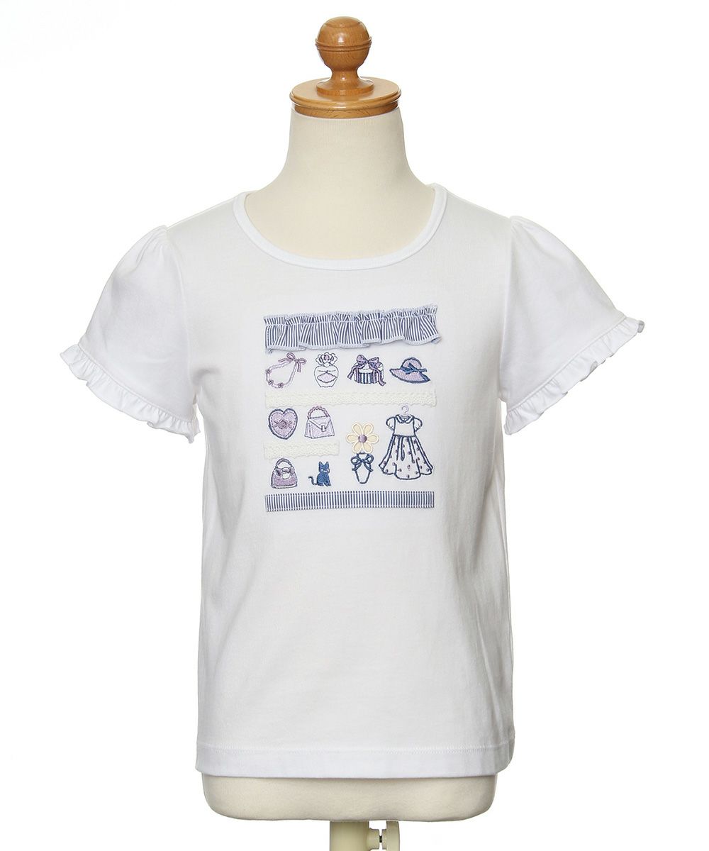 100 % cotton boutique embroidery T-shirt Off White torso