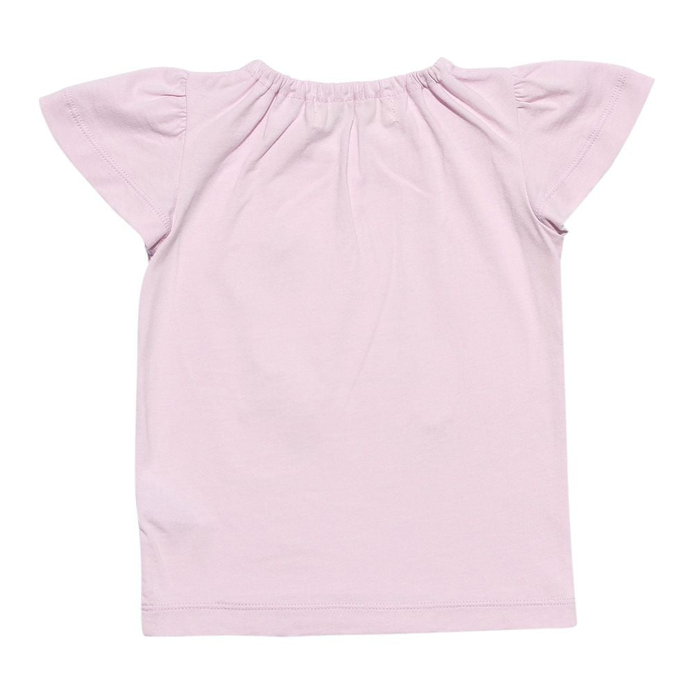 Baby size 100 % cotton ballet print T-shirt Pink back