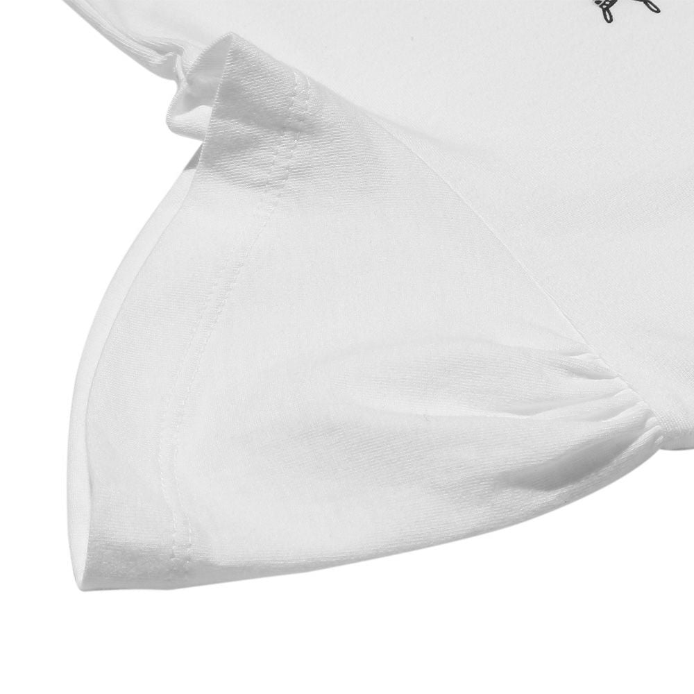 綿100％バレエプリントTシャツ Off White Design point 2