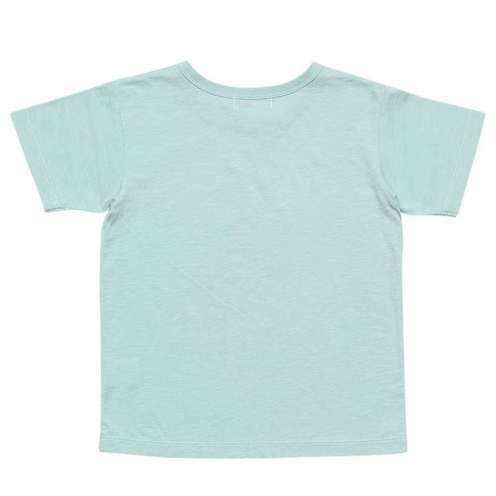 Children's clothing boy 100 % cotton UFO print T -shirt green (08) back