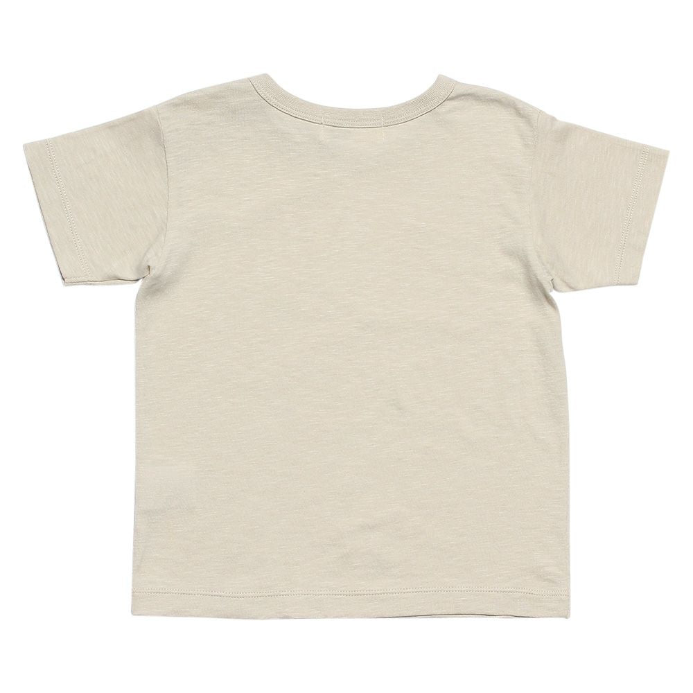 Baby Clothes Boy Baby Baby Size 100 % Cotton UFO Print T -shirt Beige (51) back