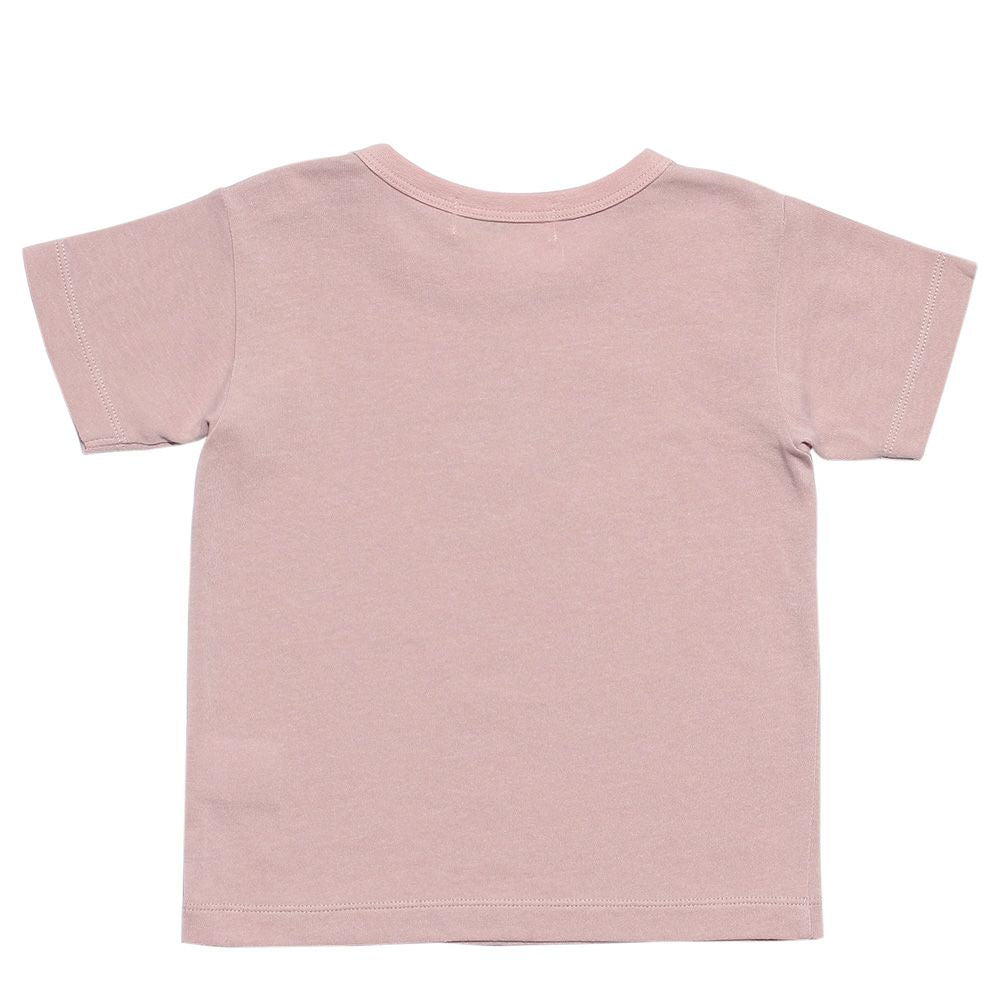 Baby Clothes Girls Boy Men and Women Cotton 100 % Cotton Print T -shirt Pink (02) back