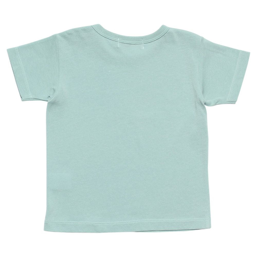 Baby Clothing Girls Boy Men and Women Men and Women 100 % Cotton Print T -shirt Green (08) back