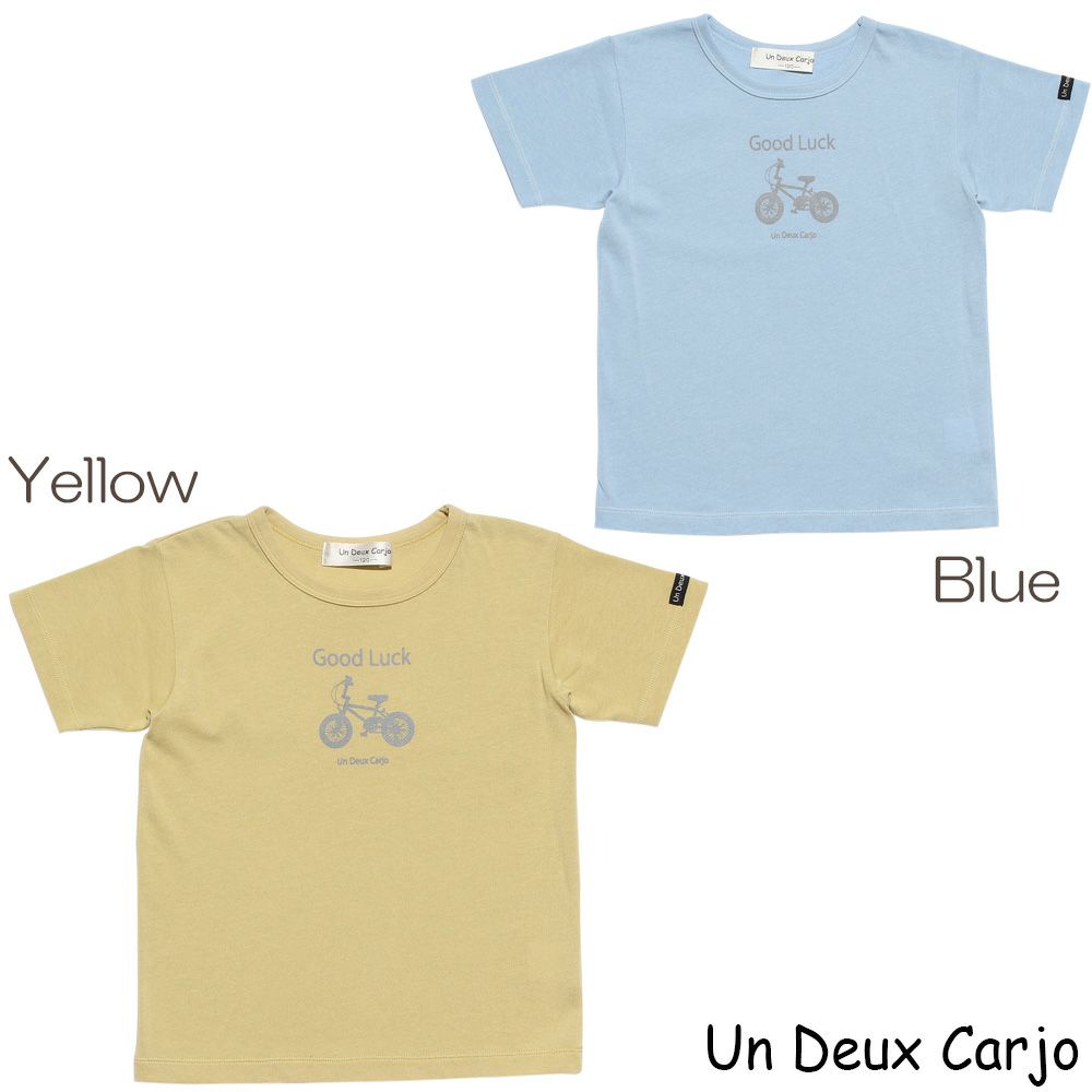 Baby size 100 % cotton vehicle series bicycle print T -shirt  MainImage