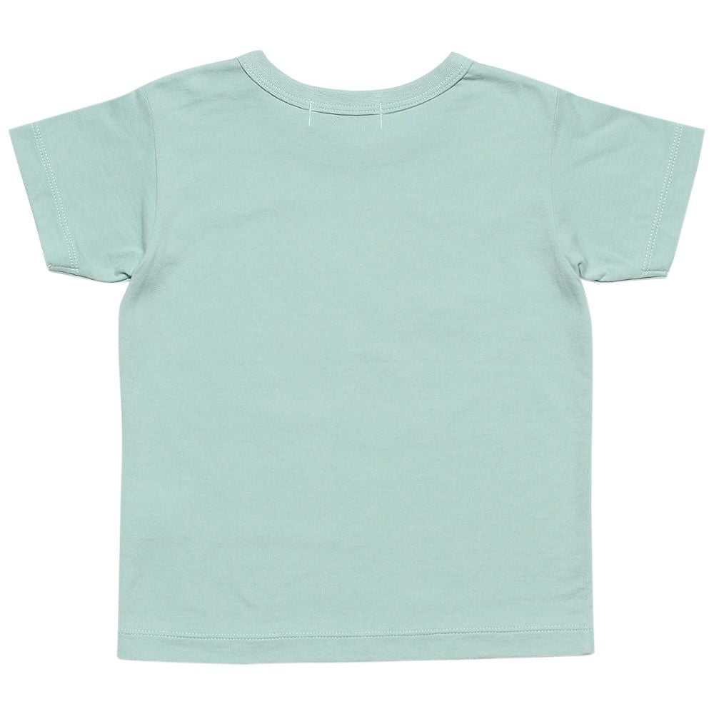 Baby size 100% cotton Animal Series Bear print  T-shirt Green back