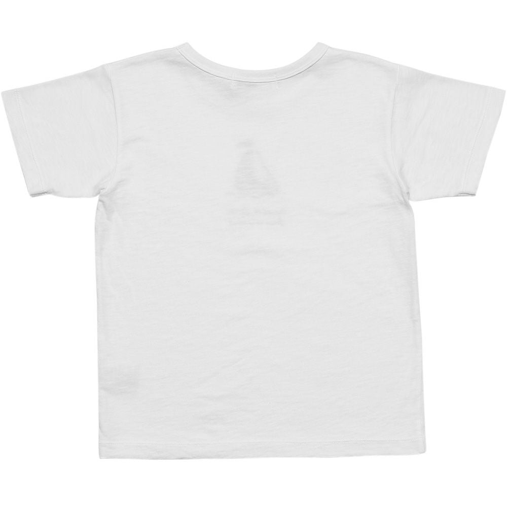 100 % cotton yacht print marine T -shirt Off White back