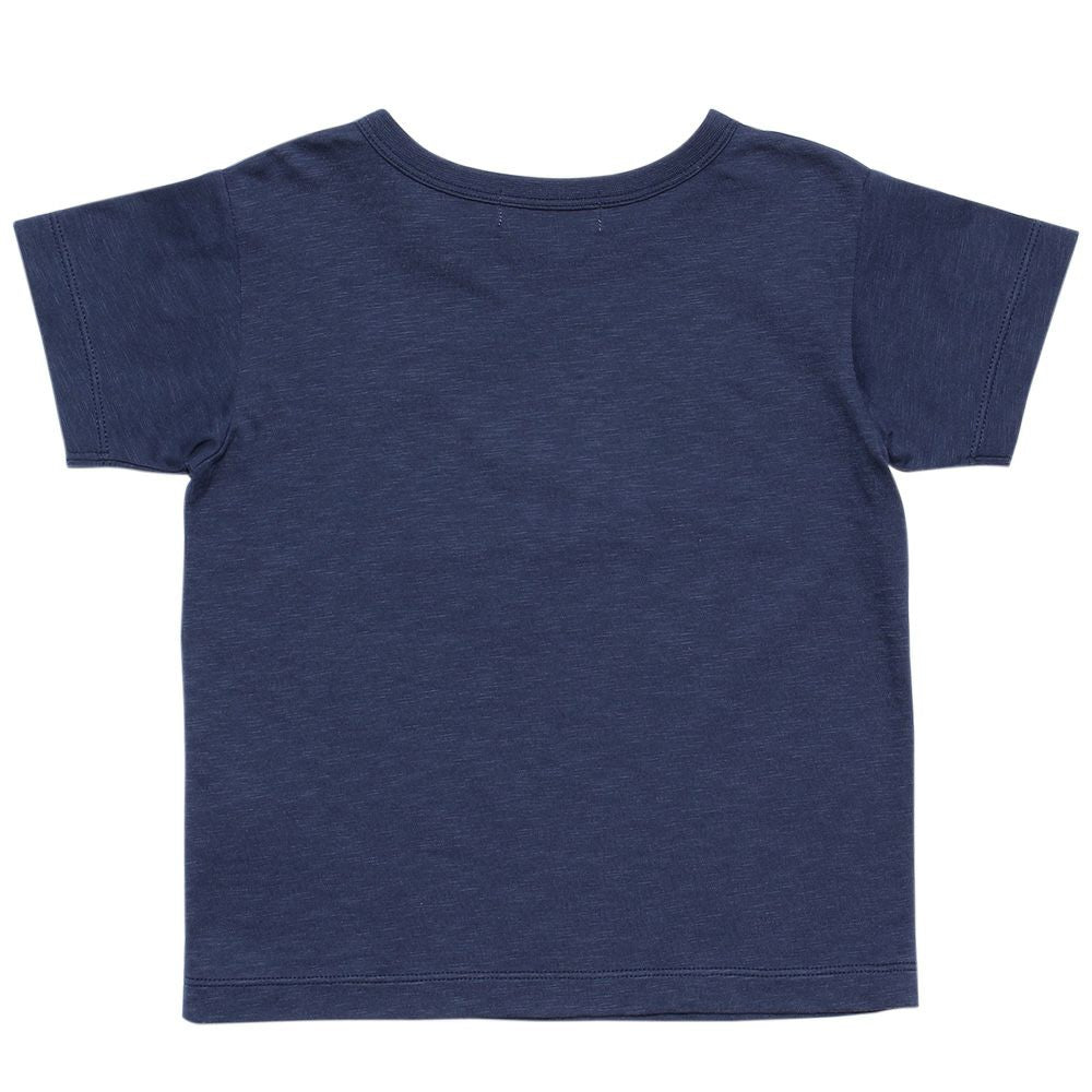 Baby size 100 % cotton Yacht Marp Rint T -shirt Navy back