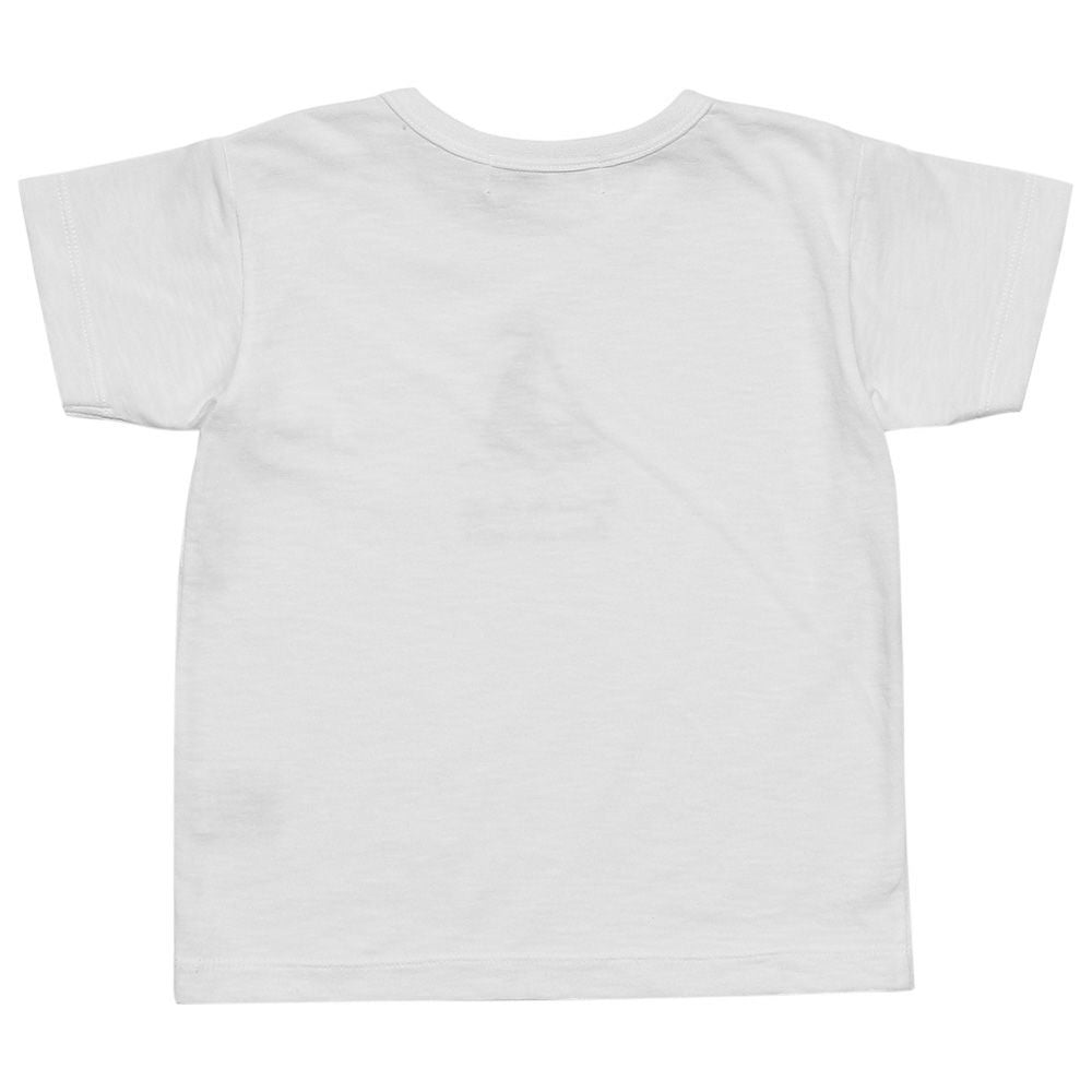 Baby size 100 % cotton Yacht Marp Rint T -shirt Off White back