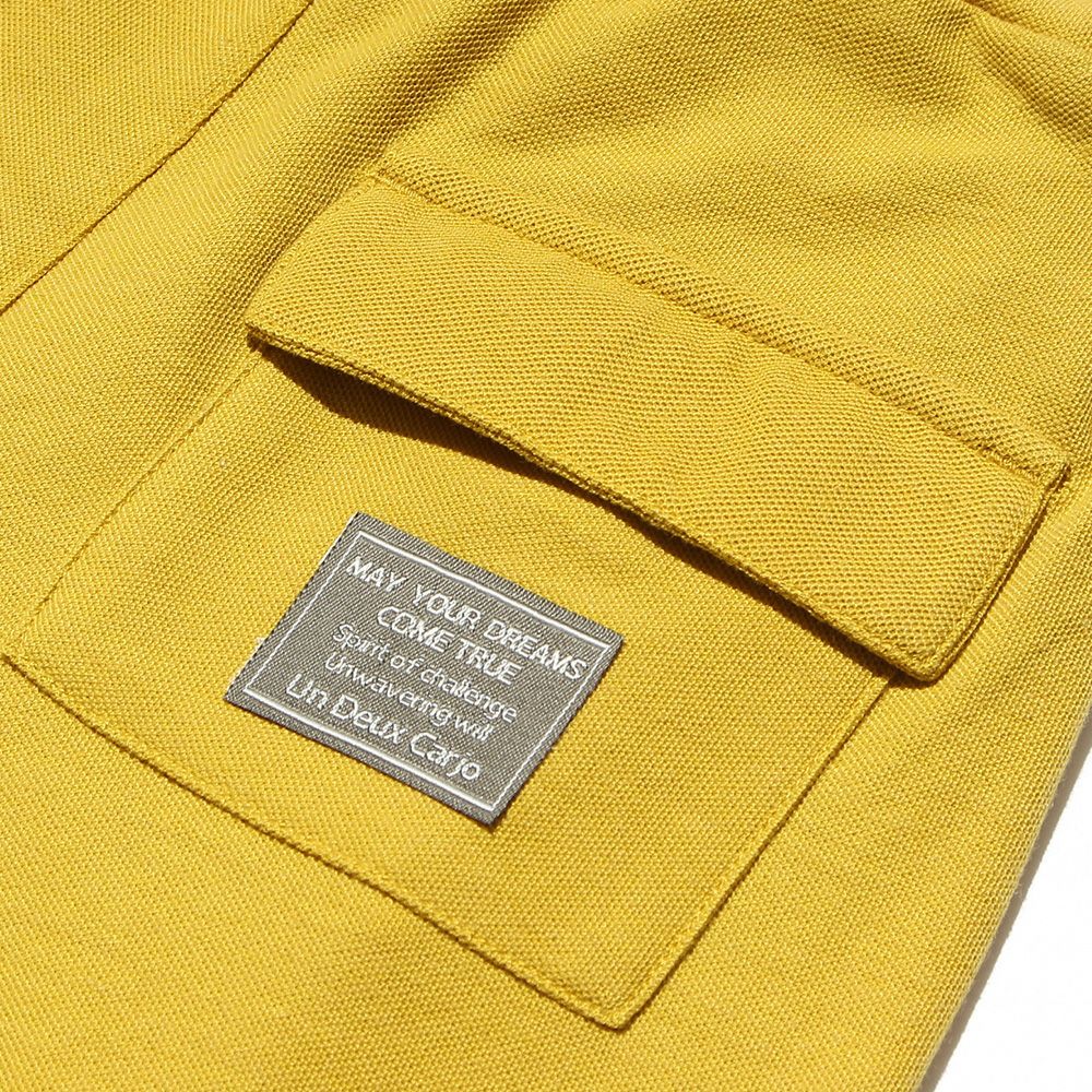 Water -absorbing speed dry original patch with pocket shorts Yellow Design point 1