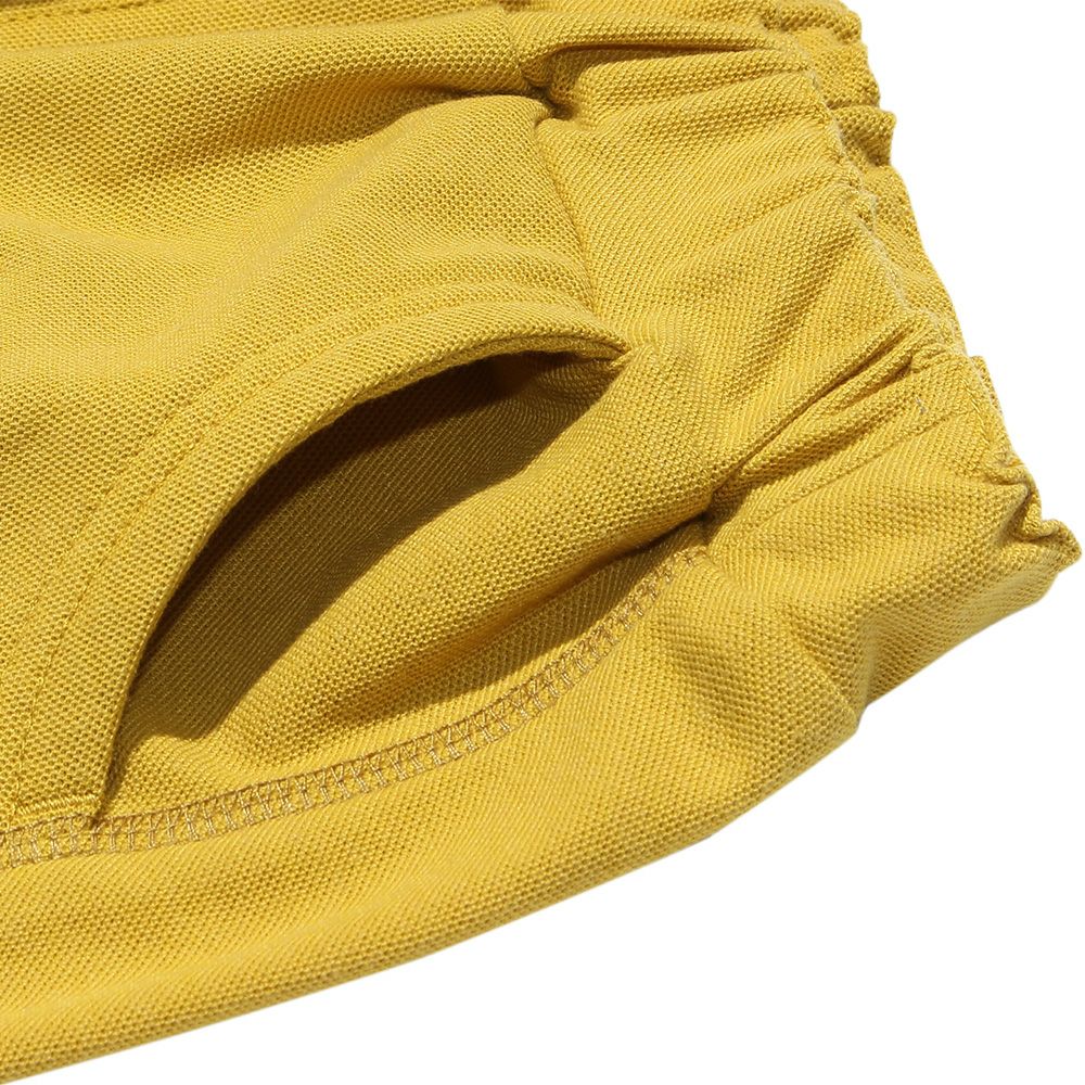 Water -absorbing speed dry original patch with pocket shorts Yellow Design point 2