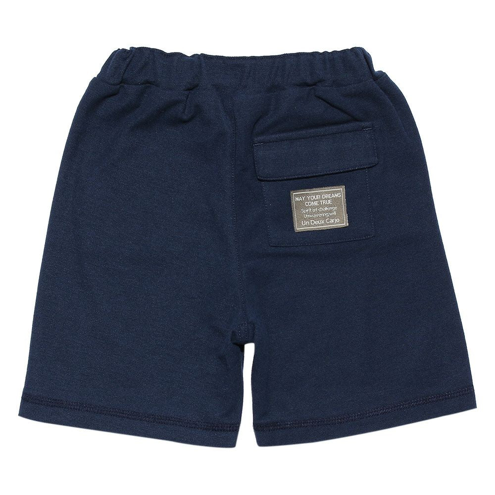 Baby size water absorption speed dry original patch with pocket shorts Navy back