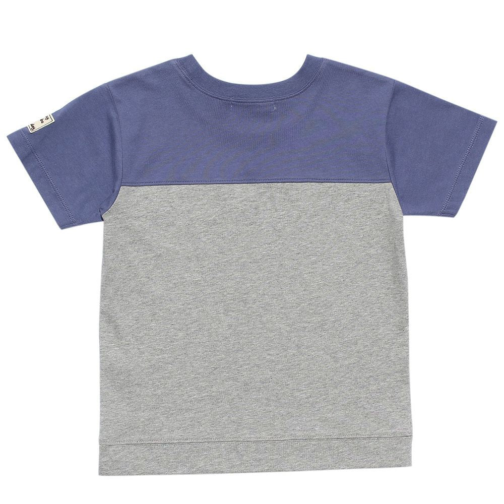 100 % cotton logo print T -shirt Purple back