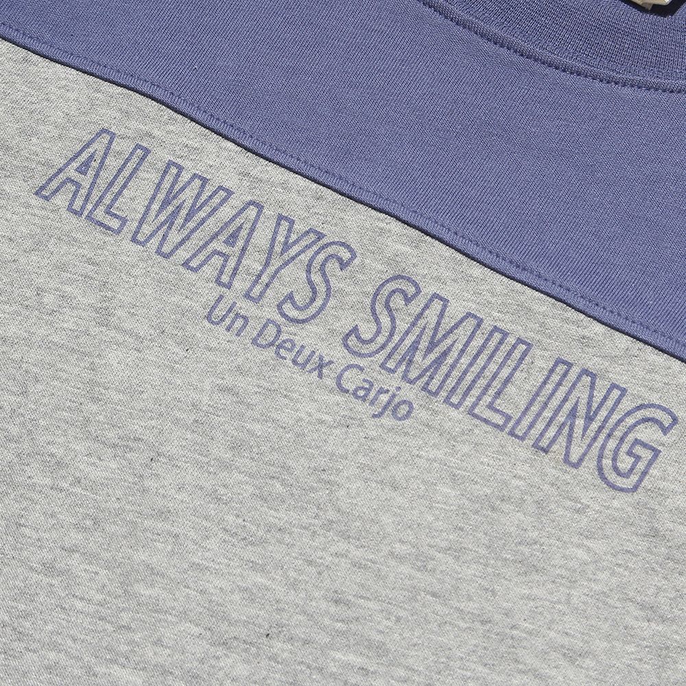 100 % cotton logo print T -shirt Purple Design point 1