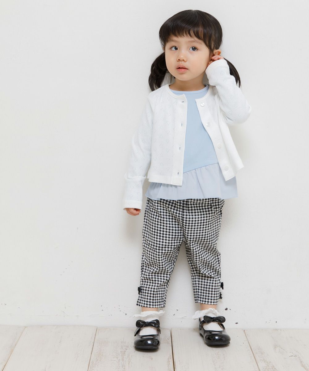Baby Clothing Girl Baby Size 100 % Cotton Cardigan Off White (11) Model Image 2