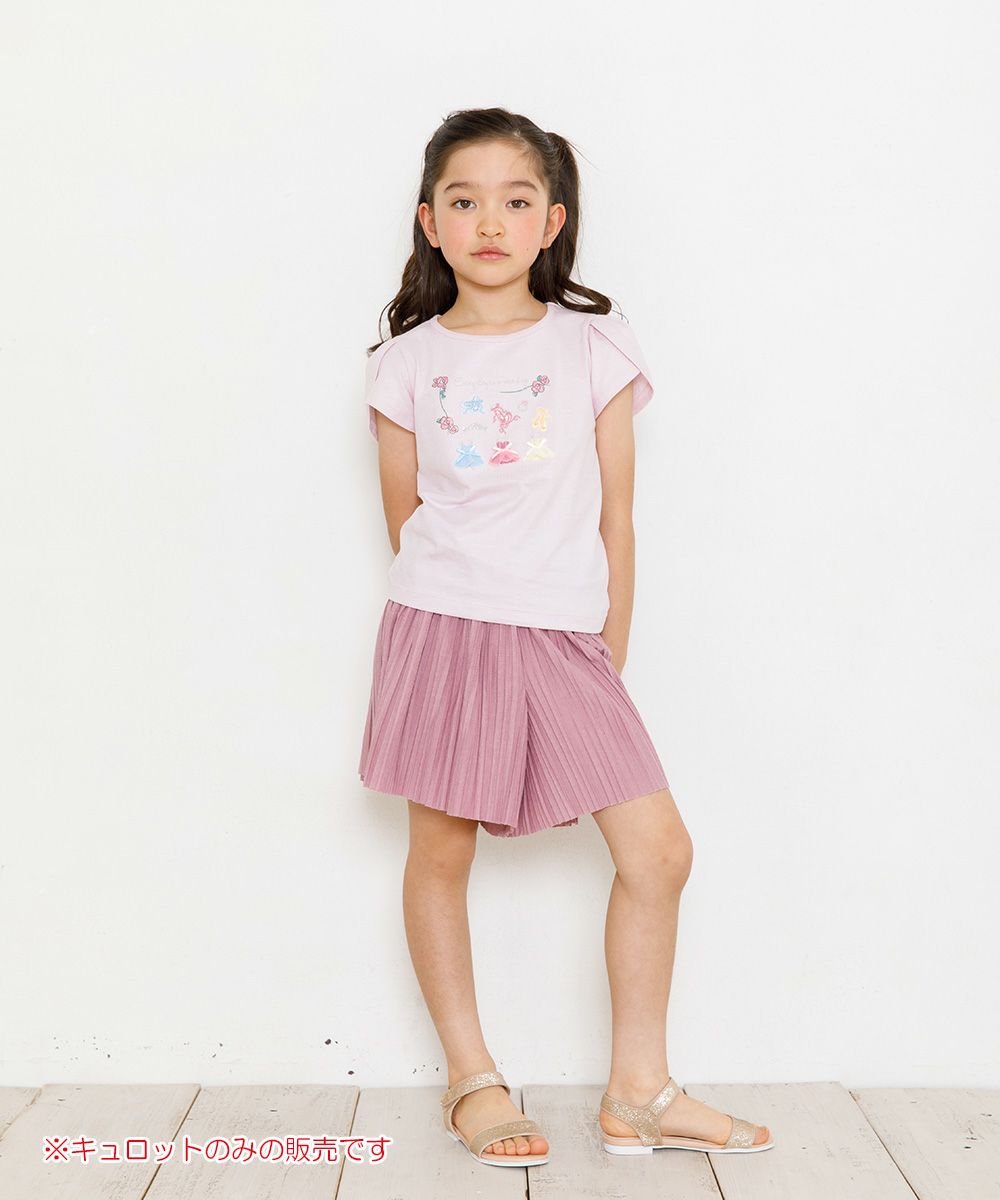 Children's clothing Girl Waist Rubber Prie Tsukurot Pants Pink (02) Model Image General Body