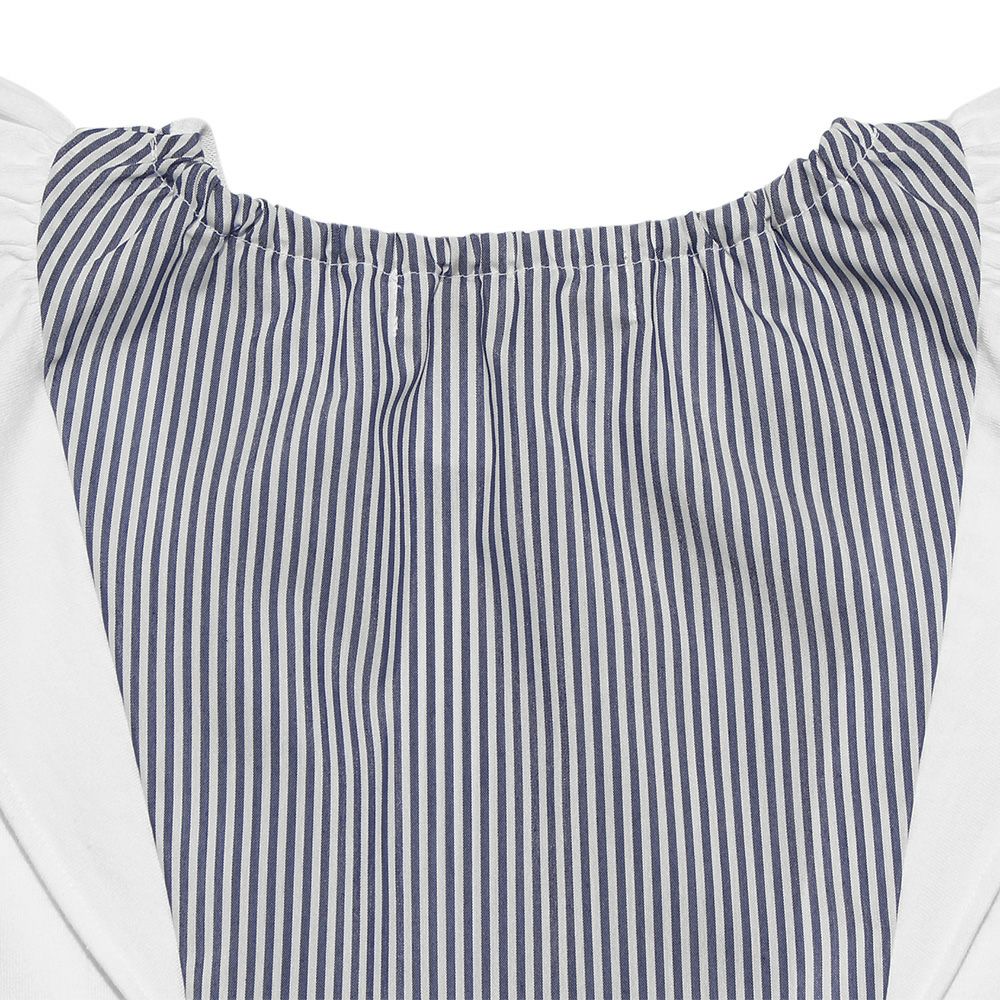 Striped T -shirt with frills Off White Design point 2