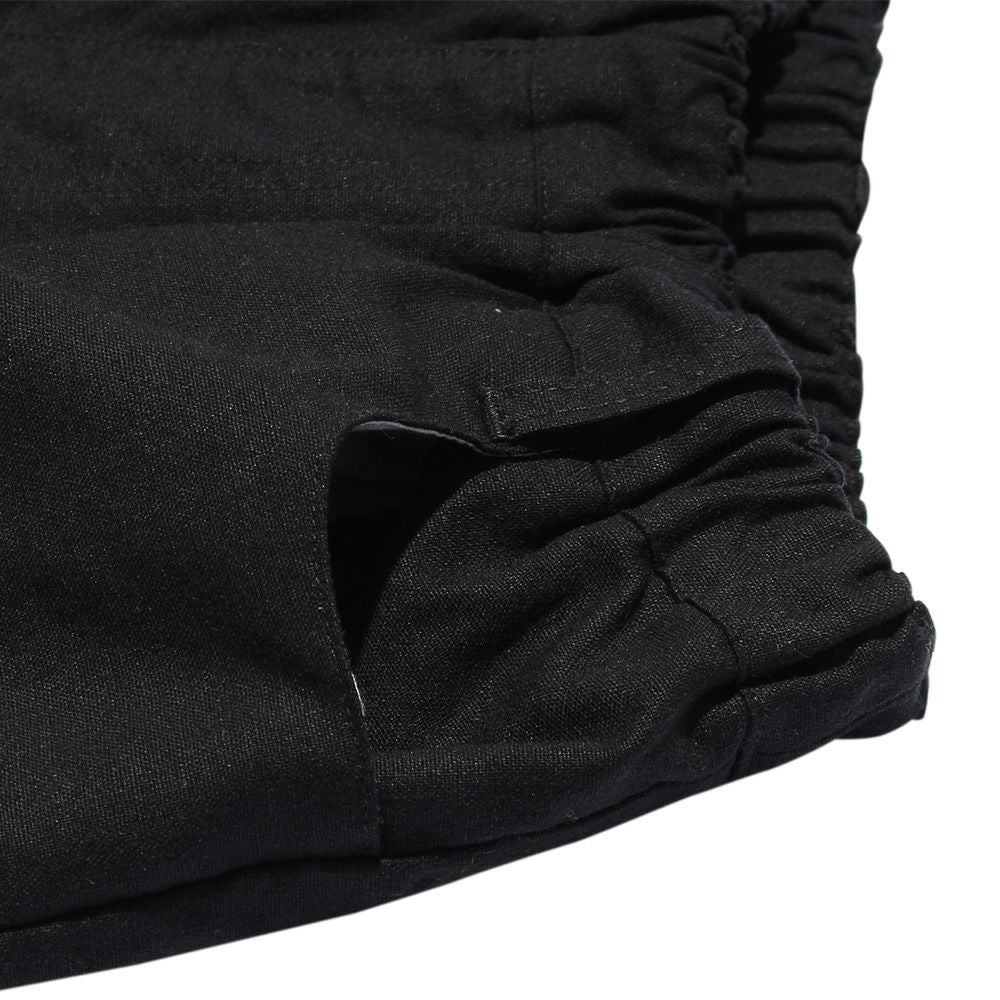 Pocket shorts with waist rubber emblem Black Design point 2
