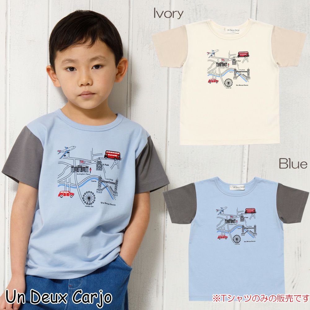 100 % cotton vehicle series London bus motif print T -shirt  MainImage