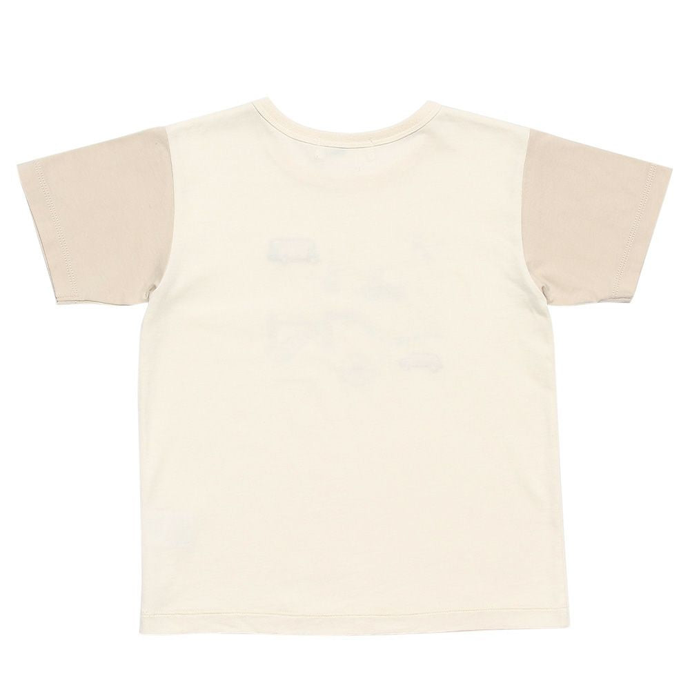 100 % cotton vehicle series London bus motif print T -shirt Ivory back