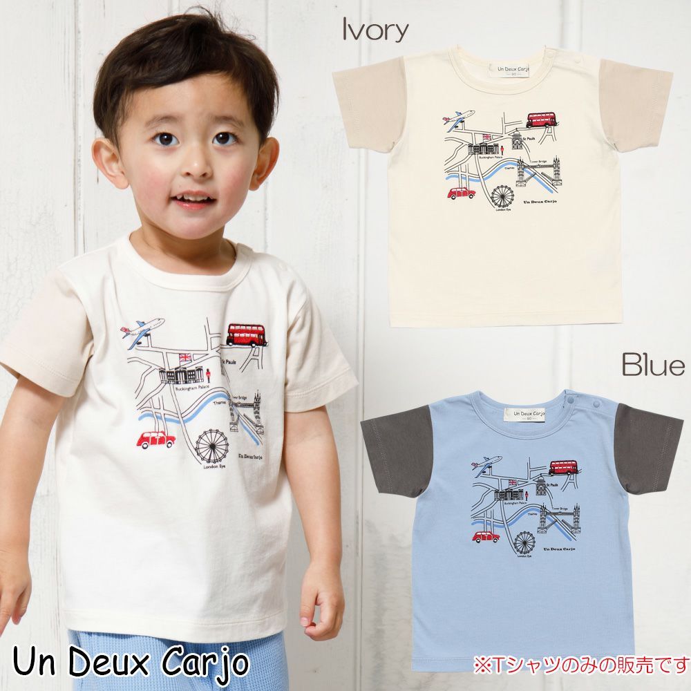 Baby size 100 % Cotton Series London Bus Motif Print T -shirt  MainImage