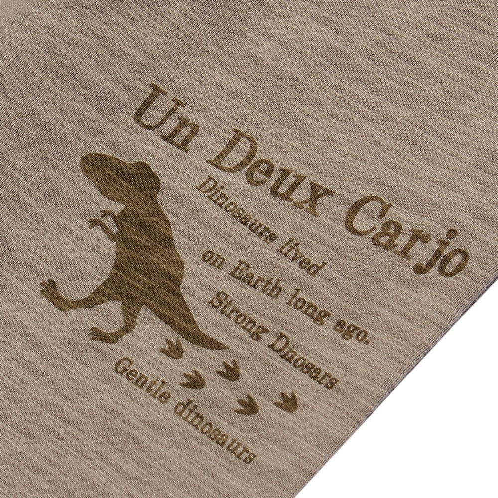 Baby & Kids Cotton 100 % Dinosaur Print Animal Series Half Pants Beige Design point 1