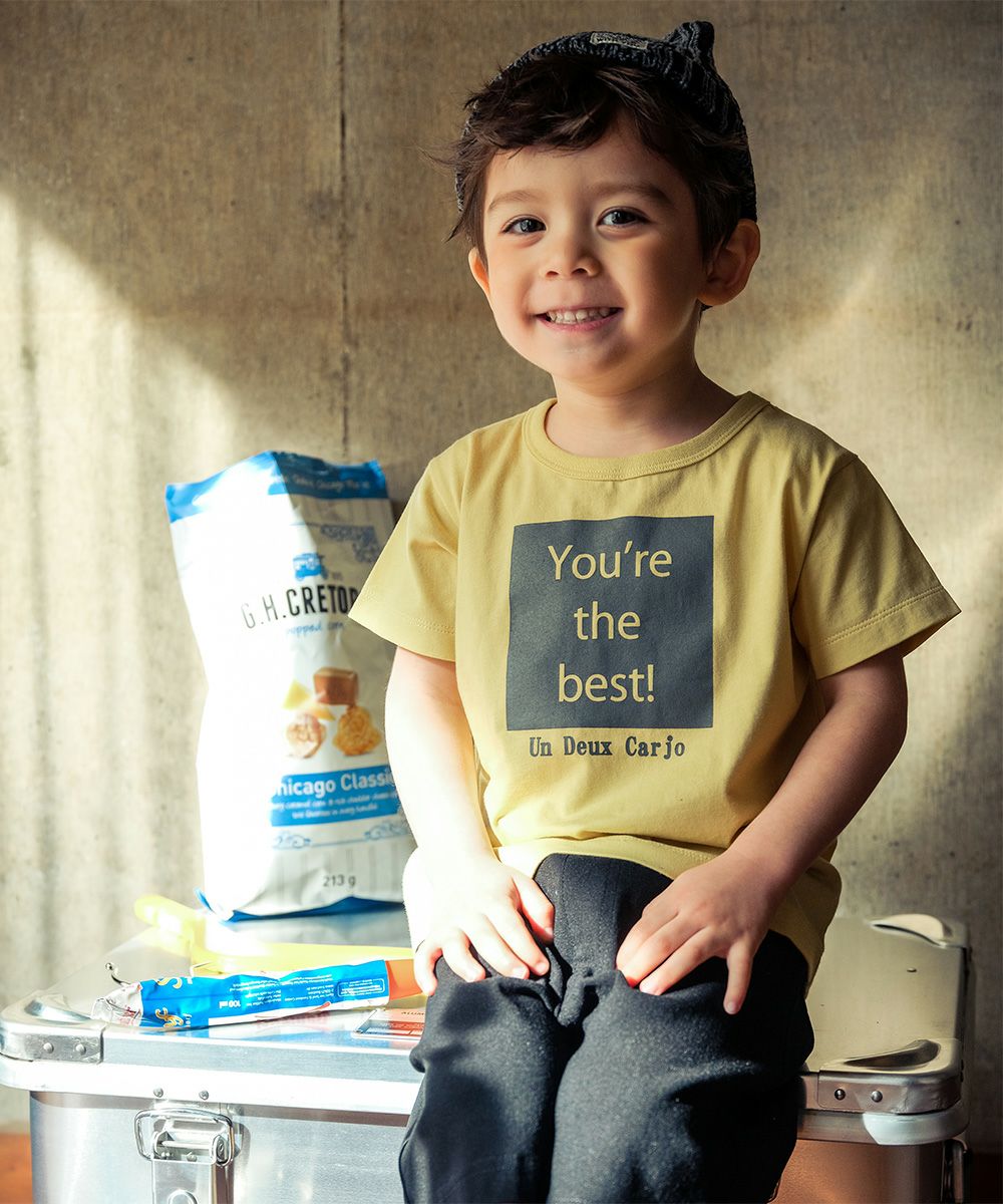 Children's clothing boy 100 % Cotton Message Logo Print T -shirt