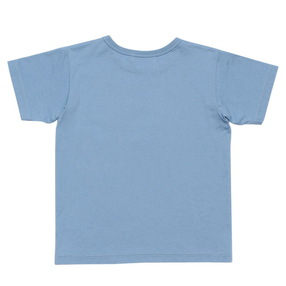 100 % cotton Dinosaur & Skebo Proper Animal Series T -shirt Blue back