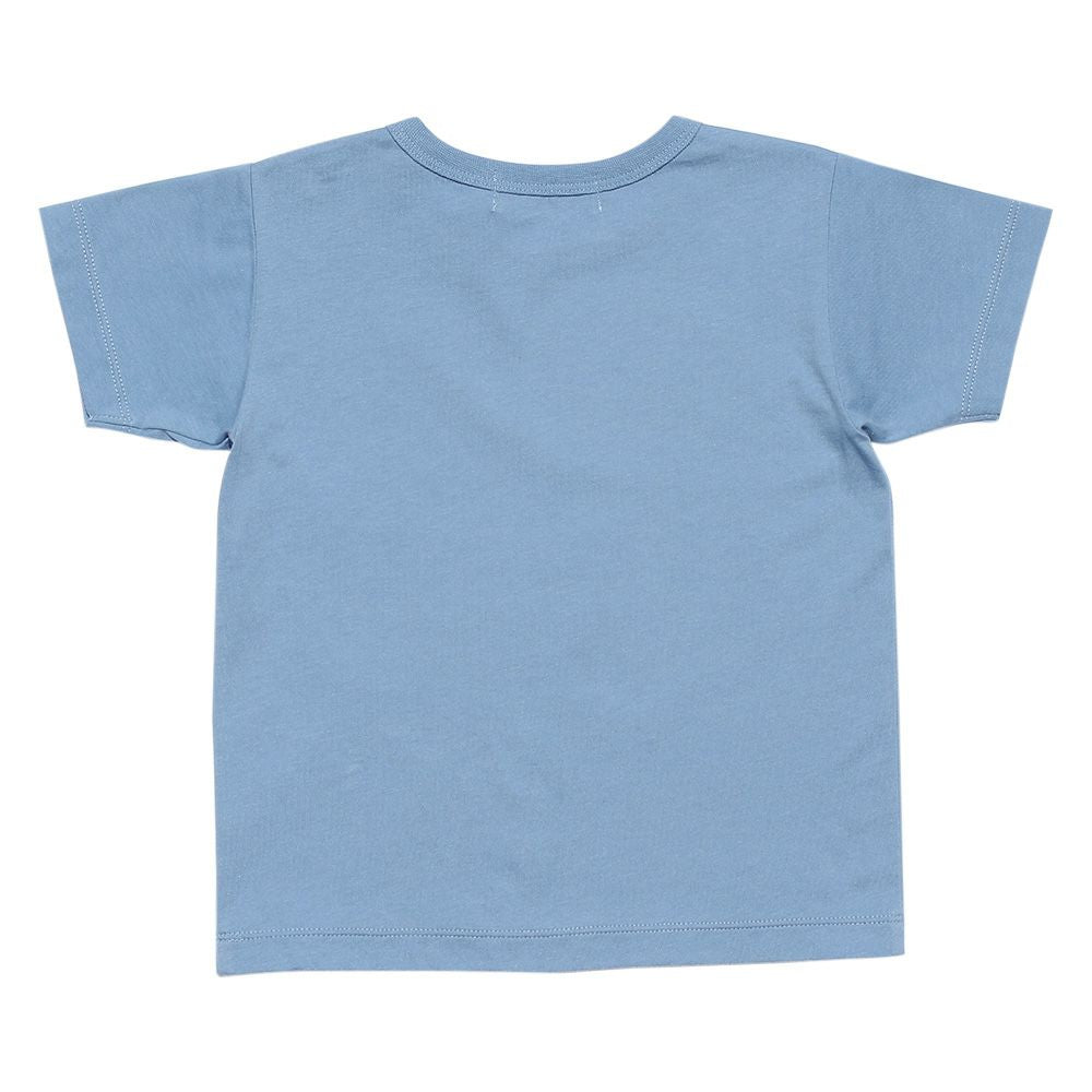 Baby size 100 % cotton Dinosaur & Skeeper Print Animal Series T -shirt Blue back