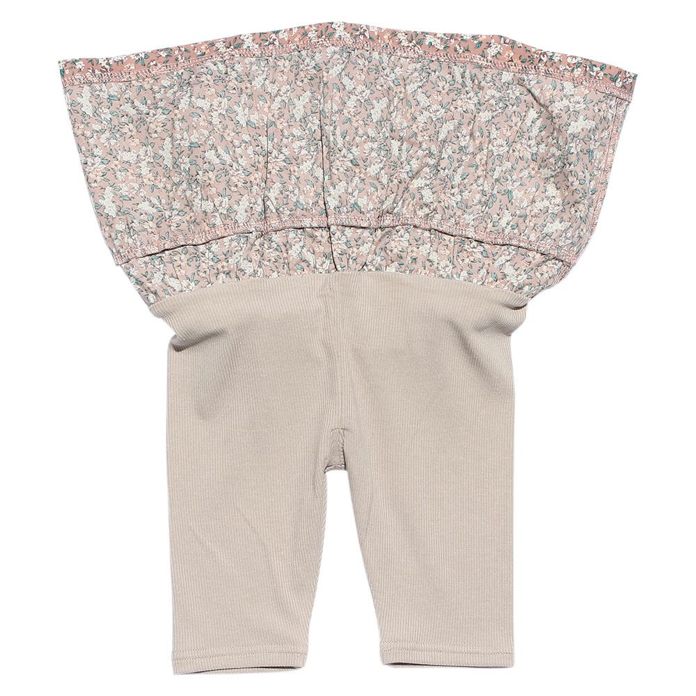 Baby size floral with ribbon knee-length scats Pink Design point 2