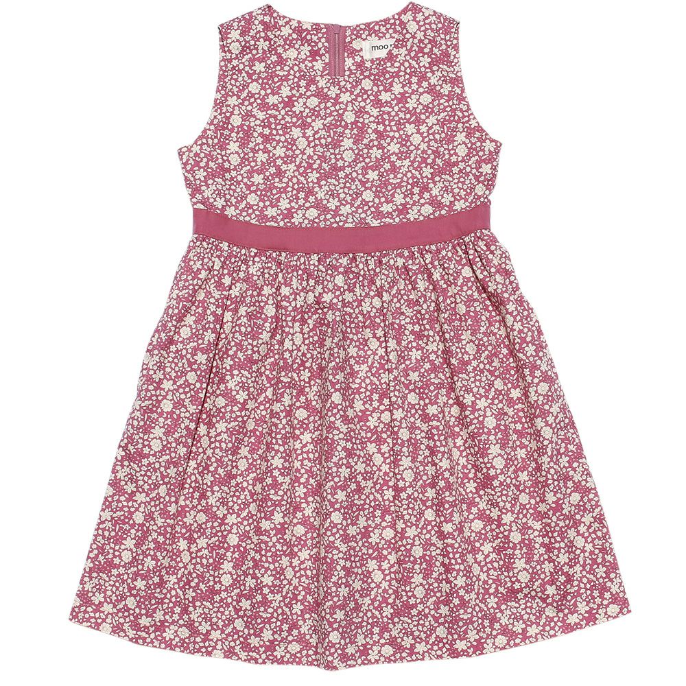 Baby & Kids size Made in Japan 100 % cotton floral dress Pink front