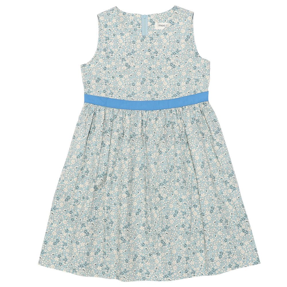 Baby & Kids size Made in Japan 100 % cotton floral dress Blue front
