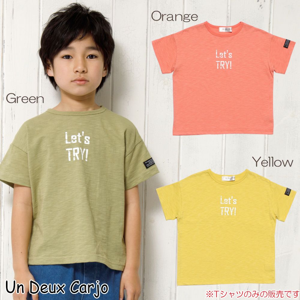 Children's clothing boy 100 % cotton logo print loose silhouette T -shirt