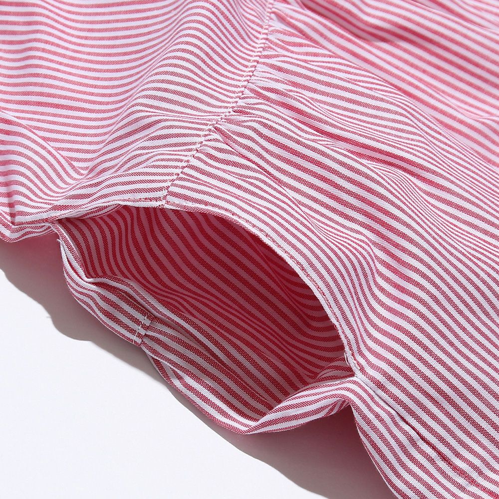 100 % Japanese cotton three tiered dress Red Design point 2