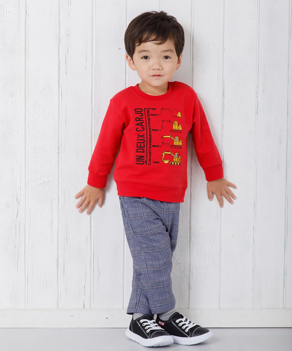 Baby Clothes Boy Baby Baby Baby Size Shovel Car & Logo Embroidery Vehicle Series Fleet Trainer Red (03) Model Image General Body