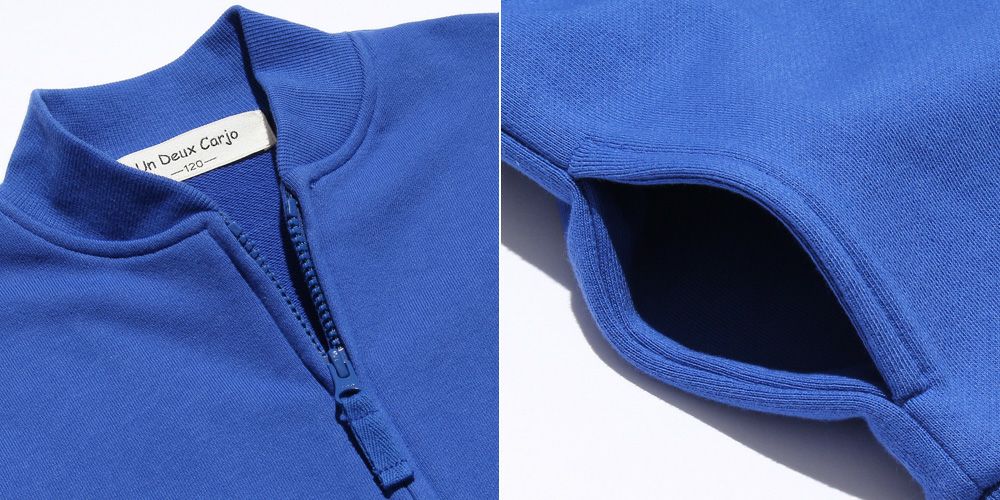 Children's clothing Boys Train Print Vehicle Series Hair Zip Up Jacket Blue (61) Design Point 2