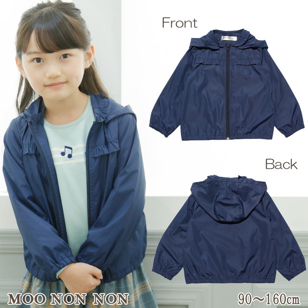 Essther zip -up parka jacket with frills and hood  MainImage