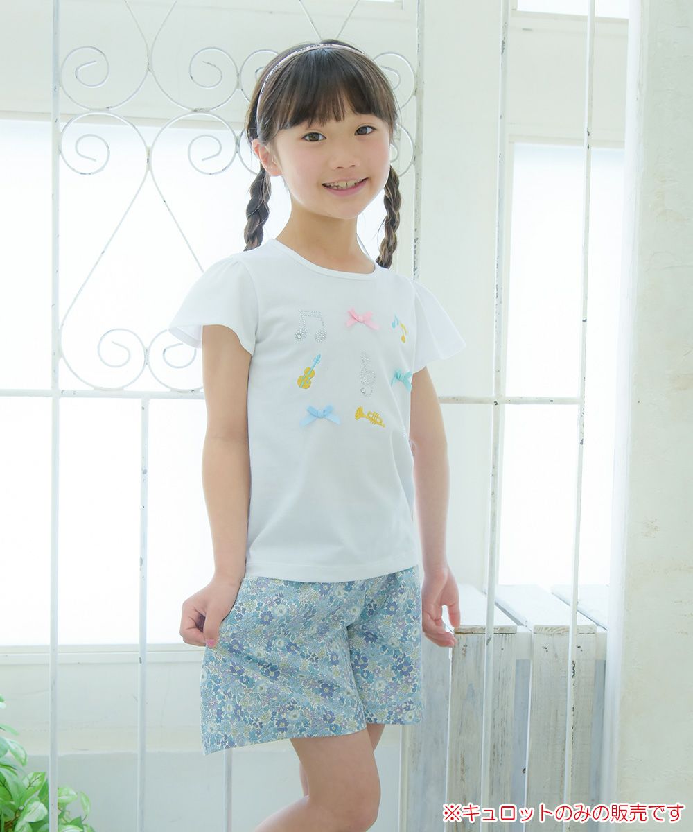 Children's clothing girls 100 % cotton product cotton pattern culottes culottes culottes cotton black (61) model image 4