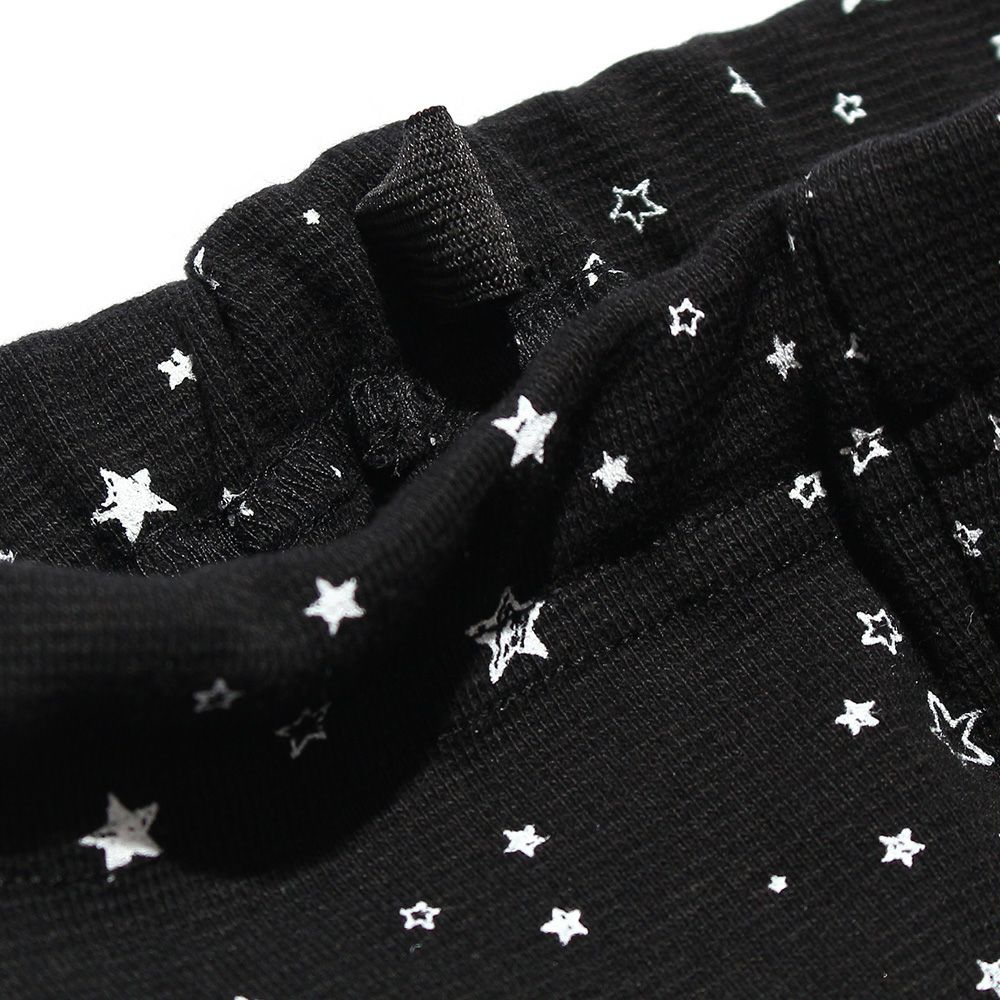 Baby Clothes Boy Baby Baby Size Star pattern Print Full Ringes Full Length Leggings Black (00) Design Point 1