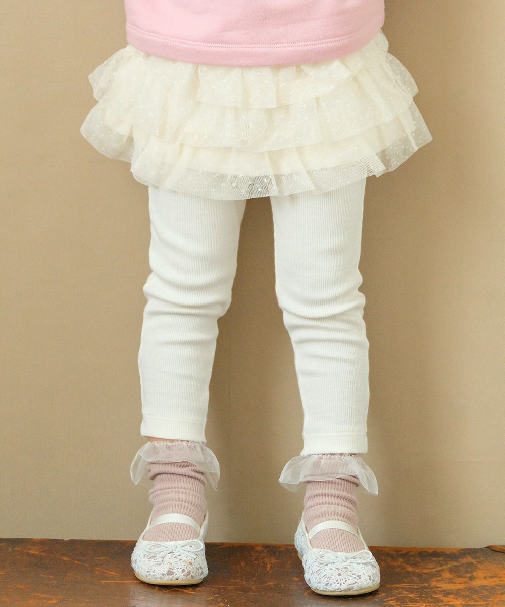 Baby size 3 layeres of tulle skirt three-quarter length leggings  MainImage