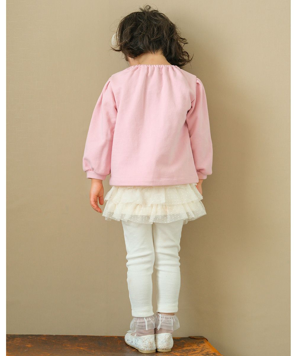 Baby size 3 layeres of tulle skirt three-quarter length leggings Ivory torso