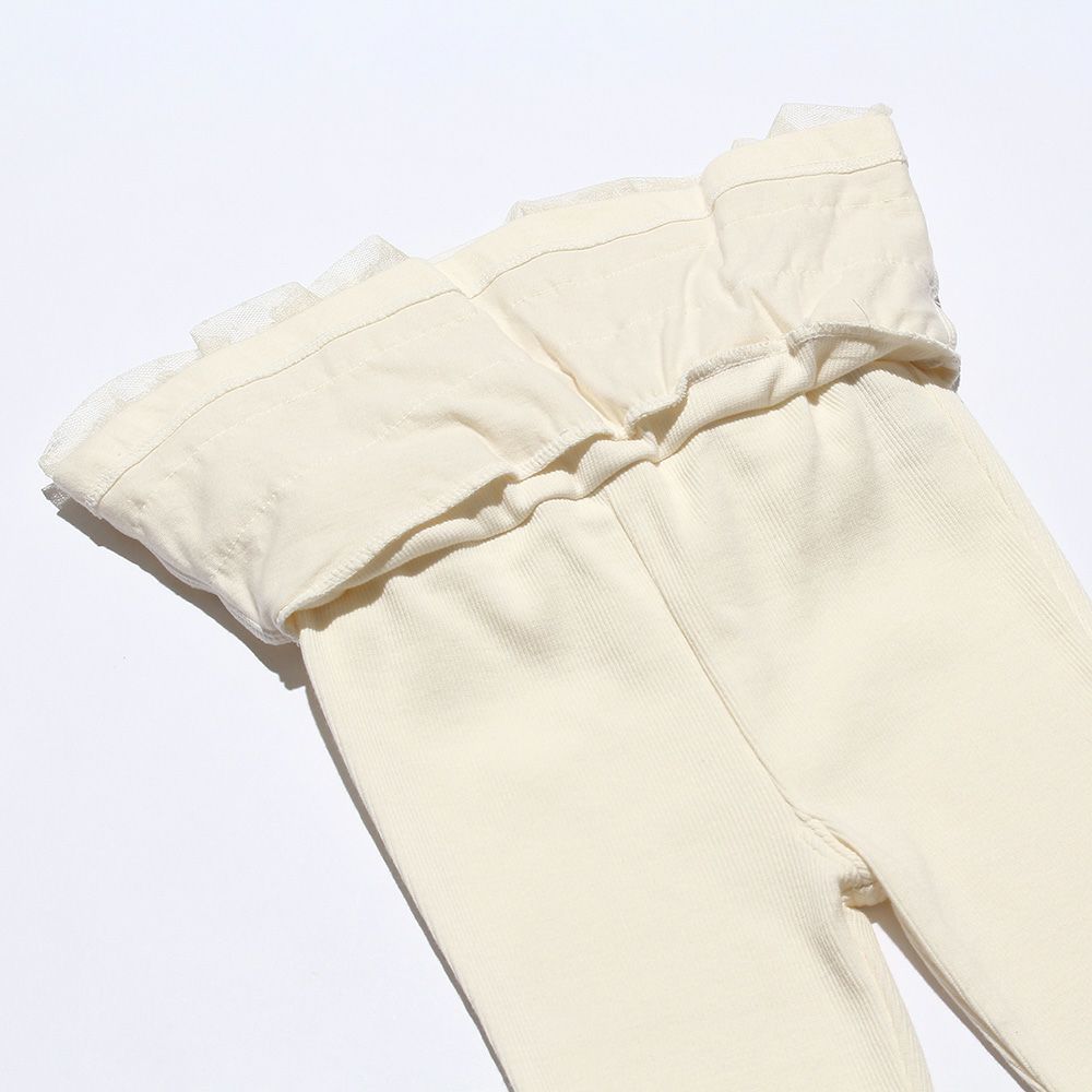 Baby size 3 layeres of tulle skirt three-quarter length leggings Ivory Design point 2