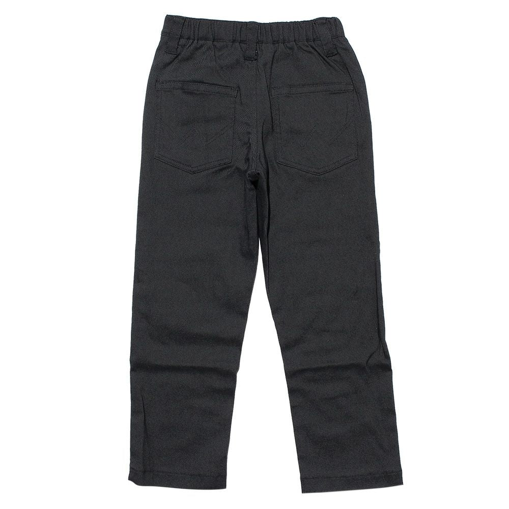 Super Stretch twill material logo embroidery long pants Charcoal Gray back