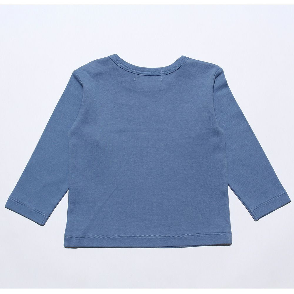 Baby Clothes Boy Boy Baby Size 100 % Cotton Working Car & Logo Print Ride Series T -shirt Blue (61) Back