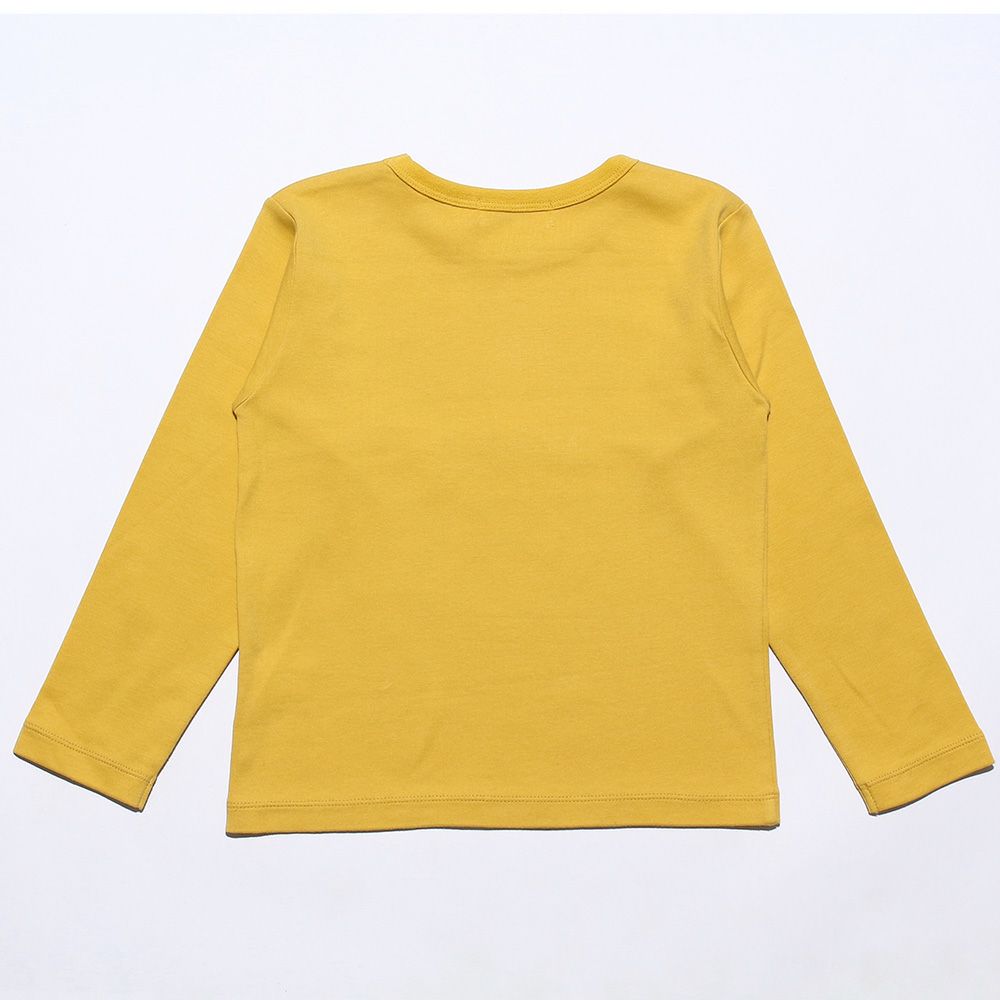 Children's clothing boy 100 % cotton train & logo print vehicle series T -shirt Yellow (04) back