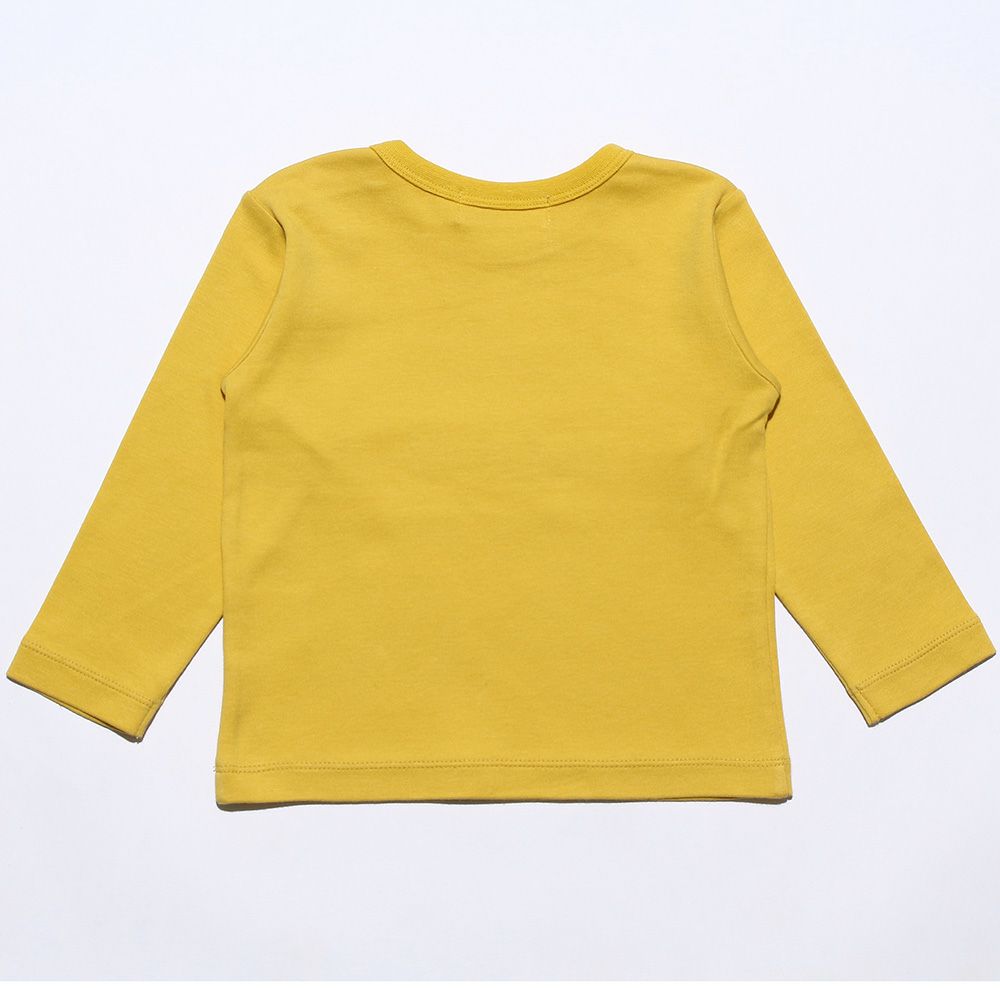 Baby Clothes Boy Boy Baby Size 100 % Cotton Train & Logo Print Ride Series Yellow (04) Back