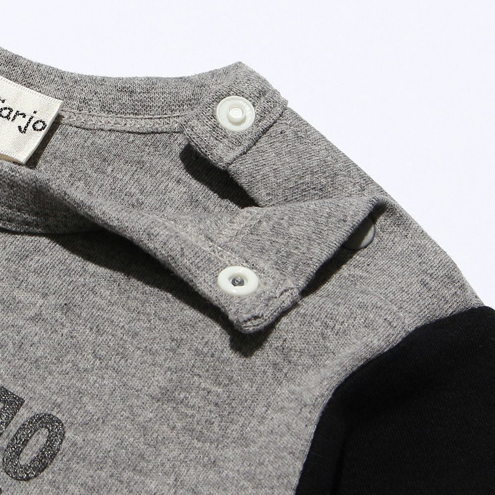 Baby Clothes Boy Boy Baby Size 100 % Cotton Train & Logo Print Vehicle Series Hoshou Gray (92) Design Point 2